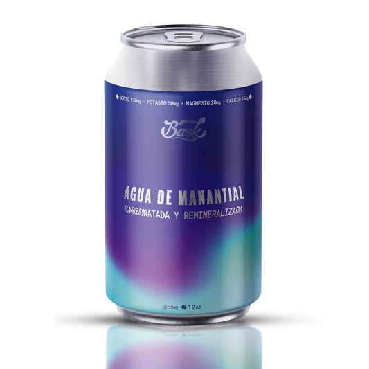 Agua de Manantial 355ml - Pack de 24 latas - disfrutabask