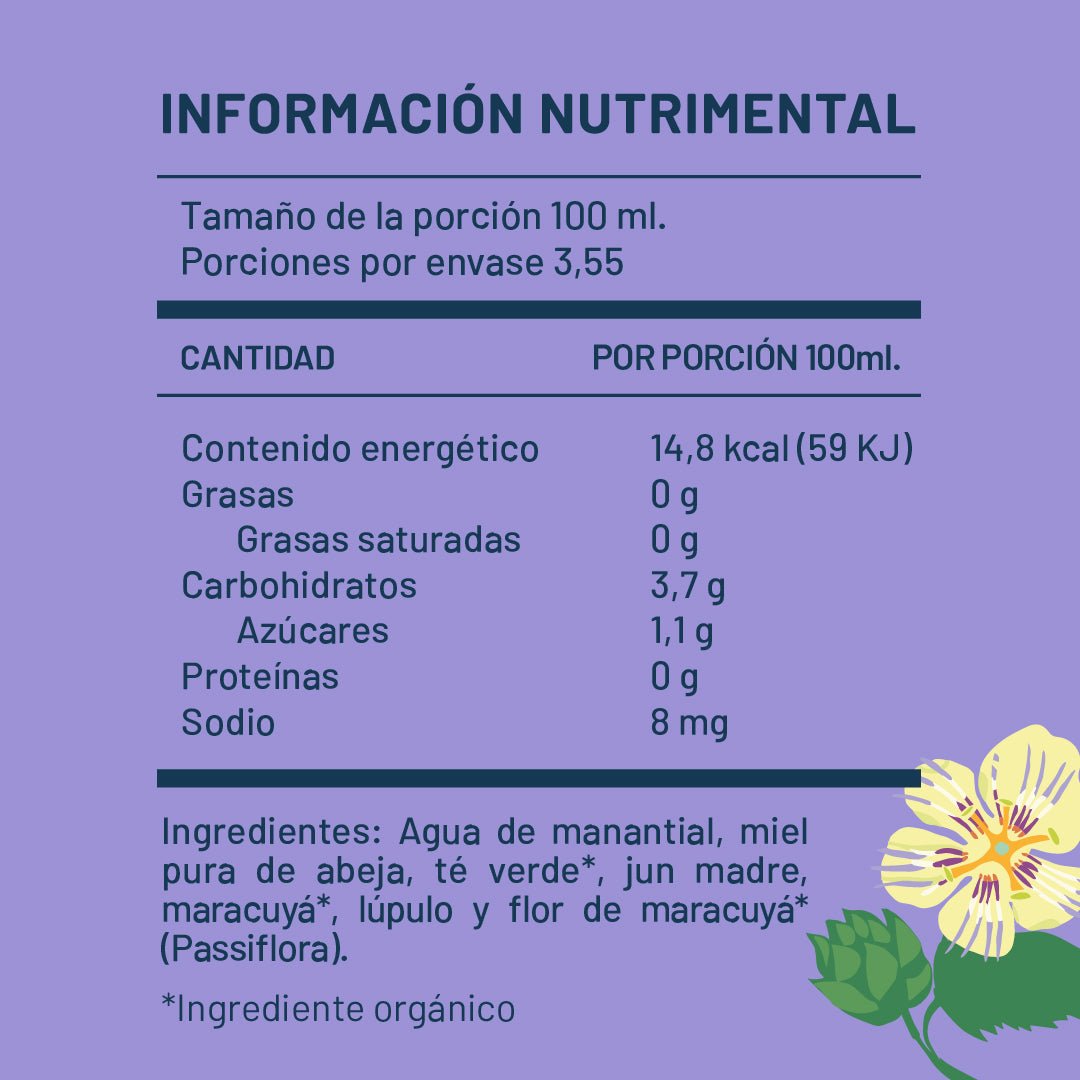 Confía Jun Kombucha de Maracuyá y Lúpulo 355ml - Pack de 24 latas - disfrutabask