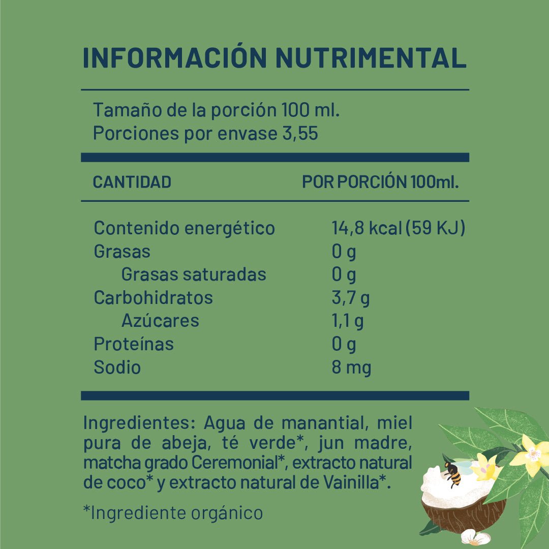 Elévate Jun Kombucha de Matcha Grado Ceremonial con Coco 355ml - Pack de 24 latas - disfrutabask