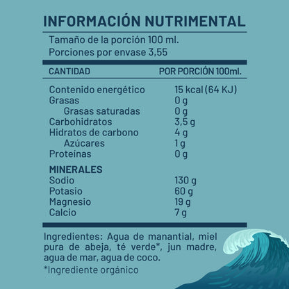 Jun Kombucha y Agua de Mar 355ml - Pack de 24 latas