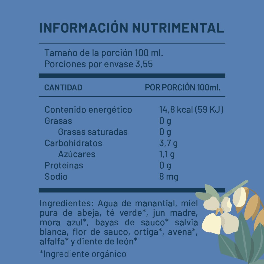 Recárgate Jun Kombucha de Moras con Sauco Salvia 355ml - Pack de 24 latas - disfrutabask