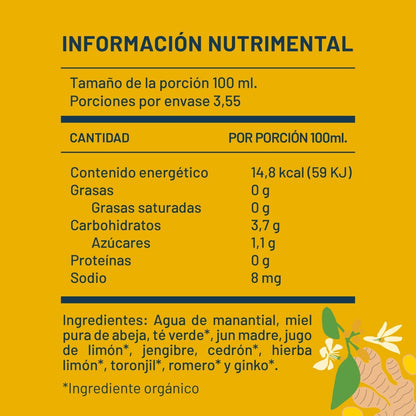 Revive Jun Kombucha de Jengibre con Limón 355ml - Pack de 24 latas - disfrutabask