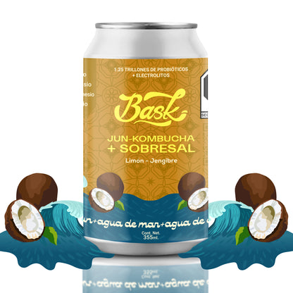 Jun Kombucha y Agua de Mar 355ml - Pack de 24 latas